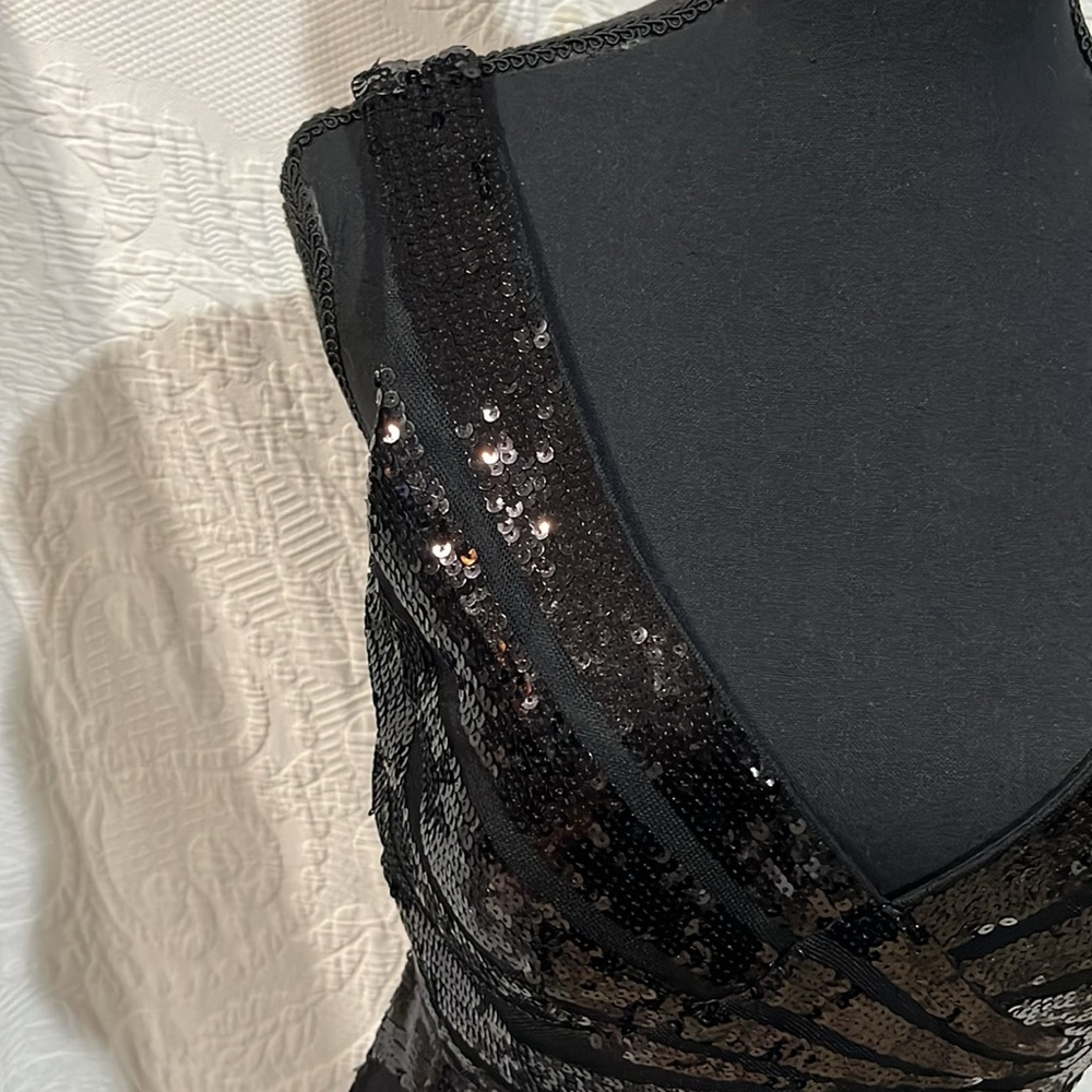 Js Collections Sequin And Mesh Dress, Size 8, Nwot - image 3